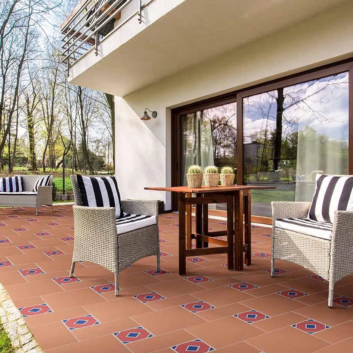 PISO GRES TRADICION SALMON 30X30 EMP. ALFA
