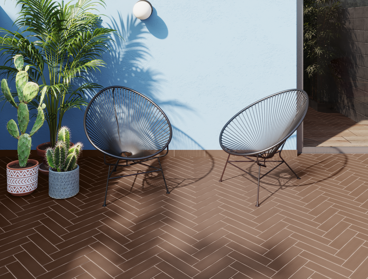 PISO GRES ETRUSCA LONG MOCCA 30X7 - 1RA ALFA