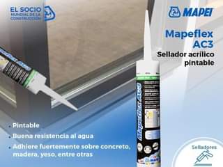 MAPEFLEX AC3 CARTUCHO 310 ML BLANCO-SELLOS Y SILICONAS- M.P.