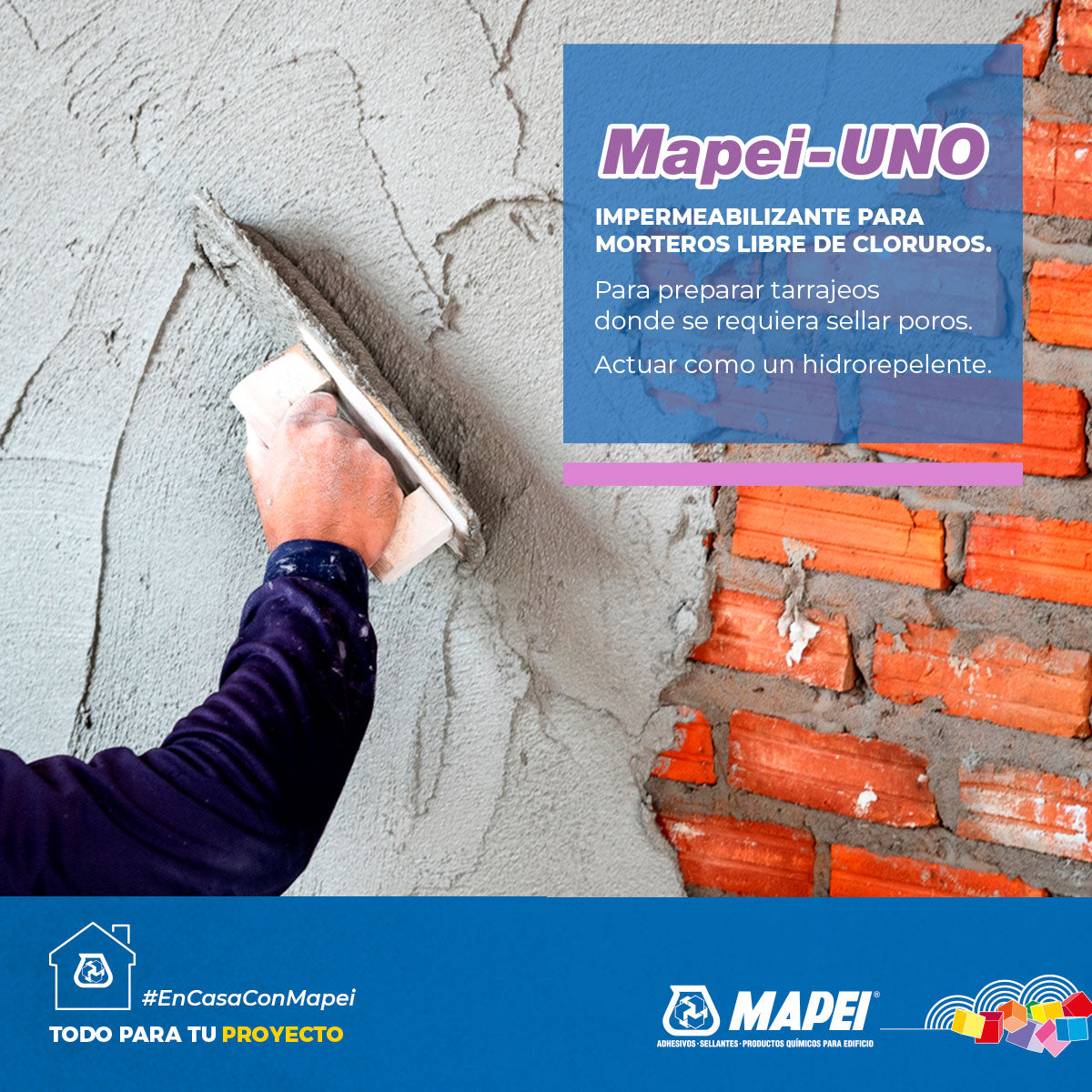 MAPEI UNO GARRAFA X 0.8 KG -ADITIVO-M.P