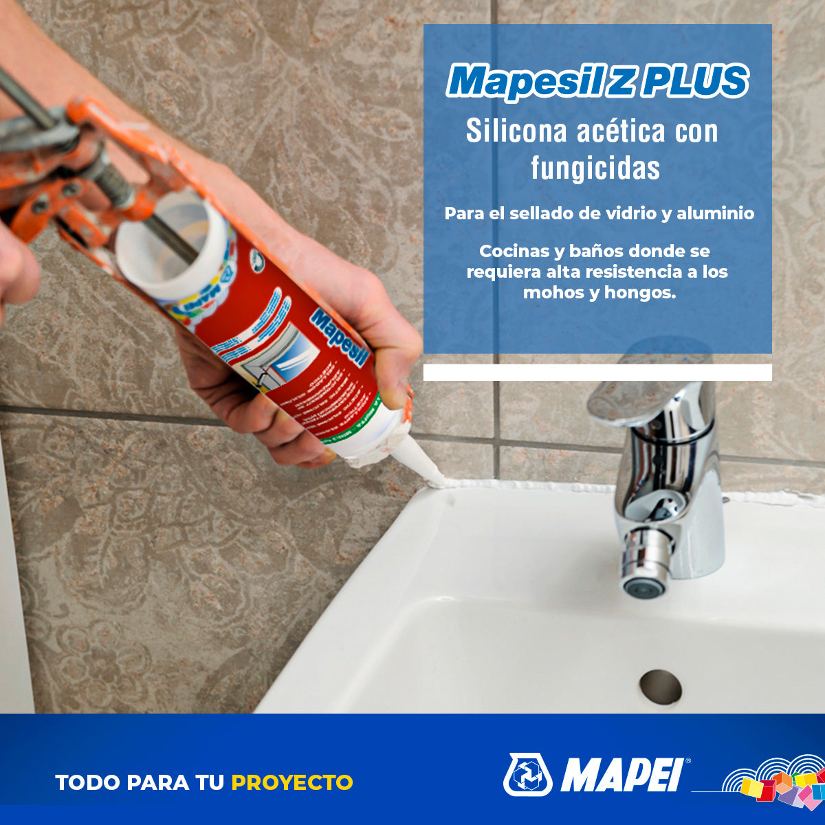 Mapesil Z PLUS Transparente Cartucho x 280ml